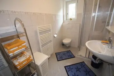 Ein Badezimmer in der Unterkunft Appartements Markus