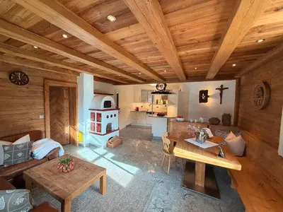 Ein Sitzbereich in der Unterkunft Kitzbühel Garten Suite