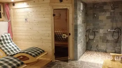 Ein Badezimmer in der Unterkunft Mobilheim Seezauber