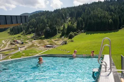 Der Swimmingpool an oder in der Nähe von Hotel Bacher Asitzstubn