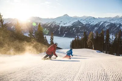 Skifahren im Hotel oder in der Nähe