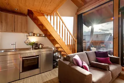 Grundriss der Unterkunft Narzenhof Wellness Chalets, Familien & Luxus Apartments am Bauernhof