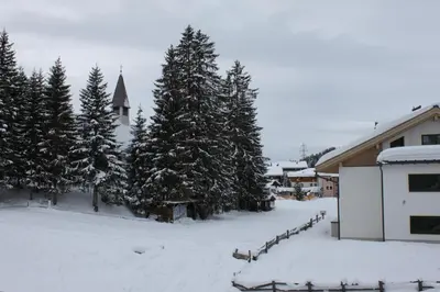 Ferienwohnungen am Dorfplatz im Winter