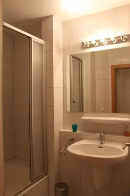 Ein Badezimmer in der Unterkunft Ferienwohnungen am Dorfplatz