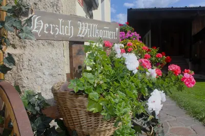 Ein Garten an der Unterkunft Stöcklgut Ferienhaus