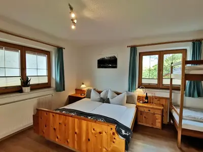Ein Bett oder Betten in einem Zimmer der Unterkunft Ferienwohnung Point