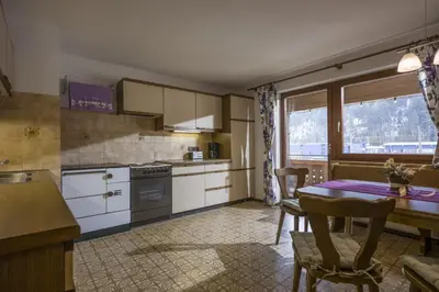 Küche/Küchenzeile in der Unterkunft Ferienwohnung Hauser