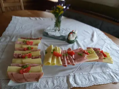 Essen in diesem Bauernhof oder in der Nähe