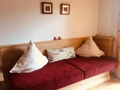 Ein Bett oder Betten in einem Zimmer der Unterkunft Aparthaus Hubertus