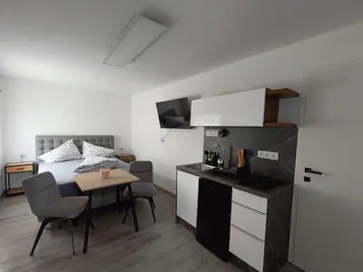 Küche/Küchenzeile in der Unterkunft Ferienwohnung Gurabic