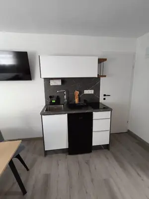 Küche/Küchenzeile in der Unterkunft Ferienwohnung Gurabic