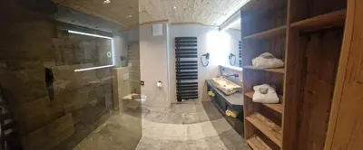 Ein Badezimmer in der Unterkunft Hotel Garni Romantik