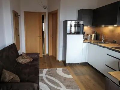 Küche/Küchenzeile in der Unterkunft Haus Kristall