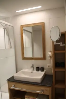 Ein Badezimmer in der Unterkunft Erbhof Hinterrain
