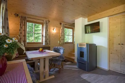 Küche/Küchenzeile in der Unterkunft Chalet Auszeit