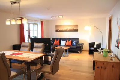 Ein Sitzbereich in der Unterkunft Apartment 