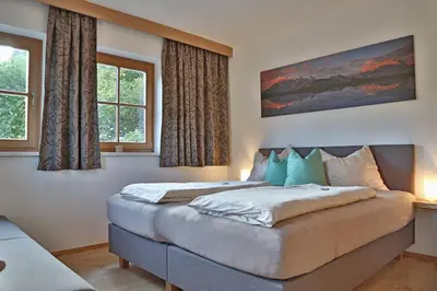 Ein Bett oder Betten in einem Zimmer der Unterkunft Landhaus Schneider