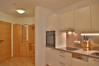 Küche/Küchenzeile in der Unterkunft Landhaus Schneider