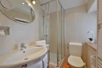Ein Badezimmer in der Unterkunft Hotel Glockenstuhl
