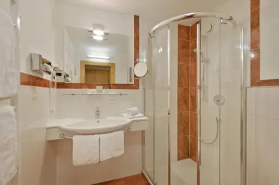 Ein Badezimmer in der Unterkunft Hotel Glockenstuhl