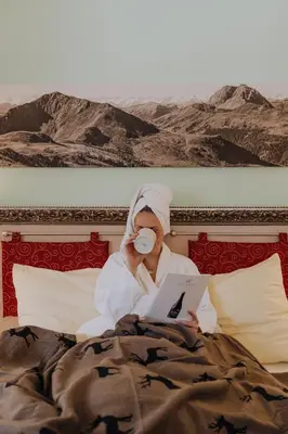Ein Bett oder Betten in einem Zimmer der Unterkunft Hotel Glockenstuhl
