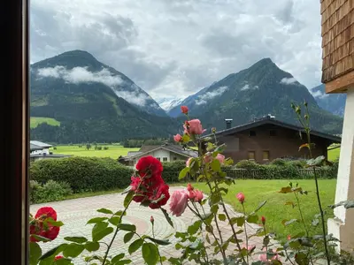 Ein allgemeiner Bergblick oder ein Berglick von der Ferienwohnung aus
