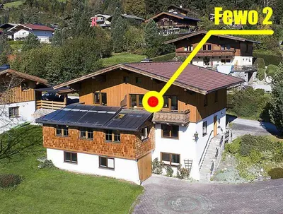 Das Gebäude in dem sich die Ferienwohnung befindet