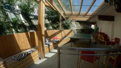 Ein Balkon oder eine Terrasse in der Unterkunft Apartment Rossbichl