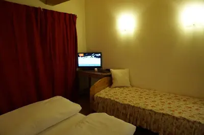 Ein Bett oder Betten in einem Zimmer der Unterkunft Haus Senoner