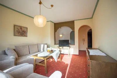 Ein Sitzbereich in der Unterkunft Appartement Pillersee