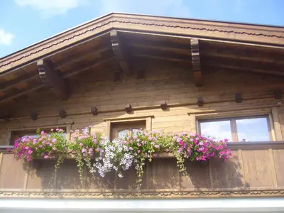 Ein Balkon oder eine Terrasse in der Unterkunft Ferienwohnung Marlene