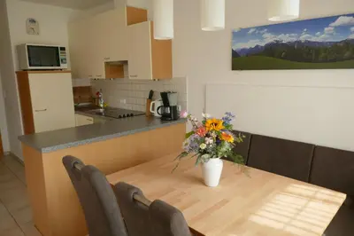 Küche/Küchenzeile in der Unterkunft Apartment Neuhauser