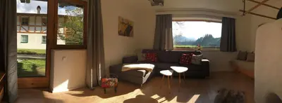 Ein Sitzbereich in der Unterkunft Apartment Hermine