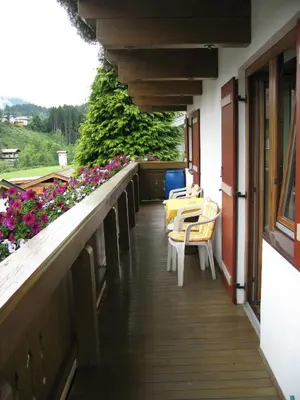 Ein Balkon oder eine Terrasse in der Unterkunft Ferienwohnung Johann Niedermoser