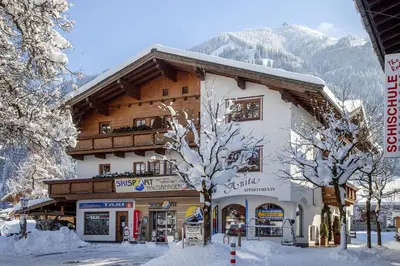 Ein allgemeiner Bergblick oder ein Berglick von der Ferienwohnung aus