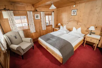 Ein Bett oder Betten in einem Zimmer der Unterkunft Gästehaus Leirerhäusl