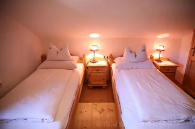 Ein Bett oder Betten in einem Zimmer der Unterkunft Gästehaus Leirerhäusl
