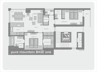 Grundriss der Unterkunft pure mountain BASE