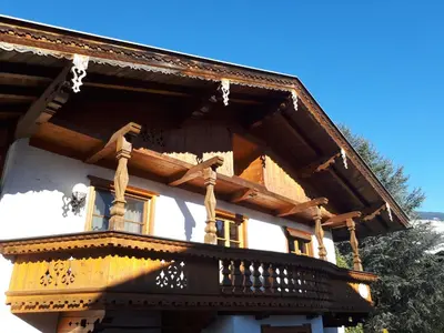 Ein Balkon oder eine Terrasse in der Unterkunft Ferienhäusl Hubert und Staller