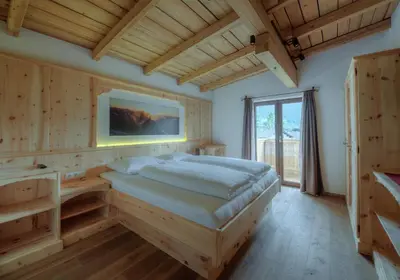 Ein Bett oder Betten in einem Zimmer der Unterkunft Berghof Zillertal