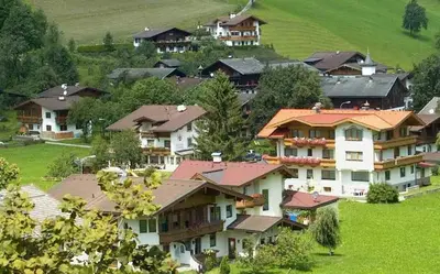 Das Gebäude in dem sich die Pension befindet