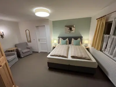 Ein Bett oder Betten in einem Zimmer der Unterkunft Koller, Pension Haus