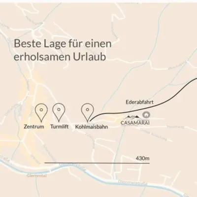 Grundriss der Unterkunft Appartementhaus Casamarai