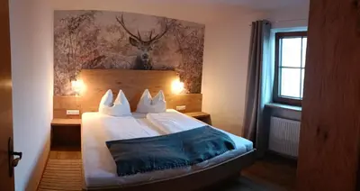 Ein Bett oder Betten in einem Zimmer der Unterkunft Appartement Schneeberger