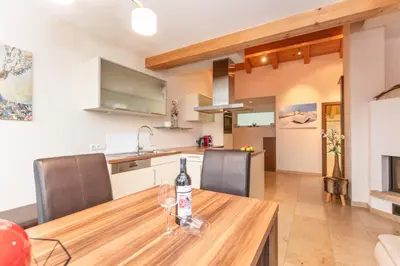 Küche/Küchenzeile in der Unterkunft Doris Appartements