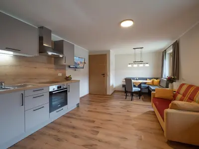 Küche/Küchenzeile in der Unterkunft Landhaus Schwentner