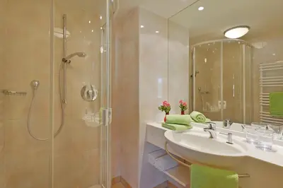 Ein Badezimmer in der Unterkunft Landhaus Schwentner