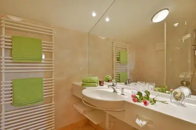 Ein Badezimmer in der Unterkunft Landhaus Schwentner