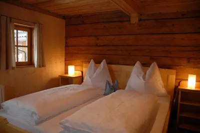 Ein Bett oder Betten in einem Zimmer der Unterkunft Ferienhaus Kramerl