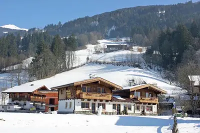 Chalets Aue im Winter